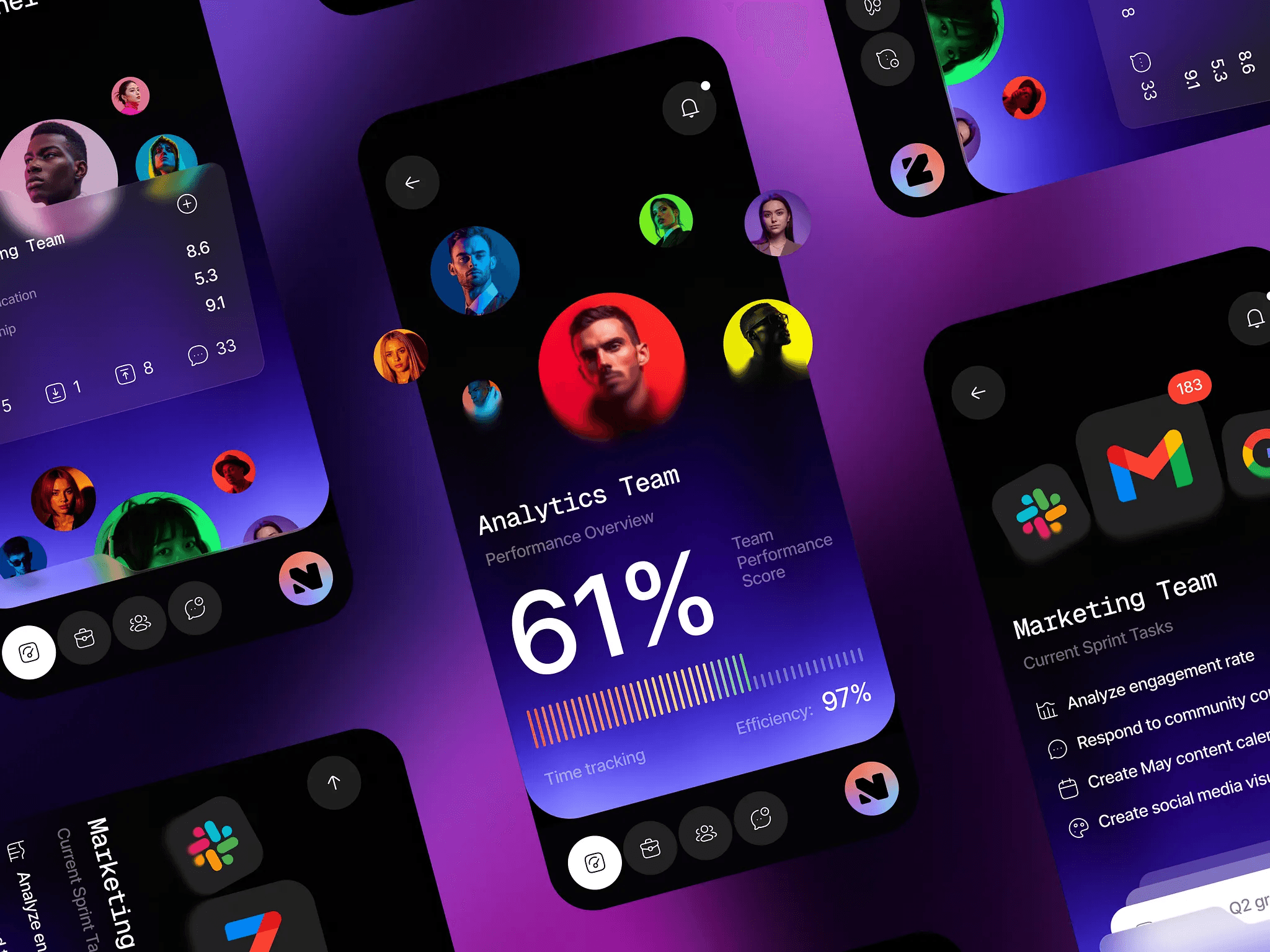 Fintech banking app on smartphone